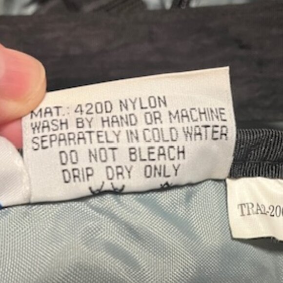 AmeriBag Classic Healthy Back Bag Tote Distressed Nylon Medium (Black) - Picture 13 of 16